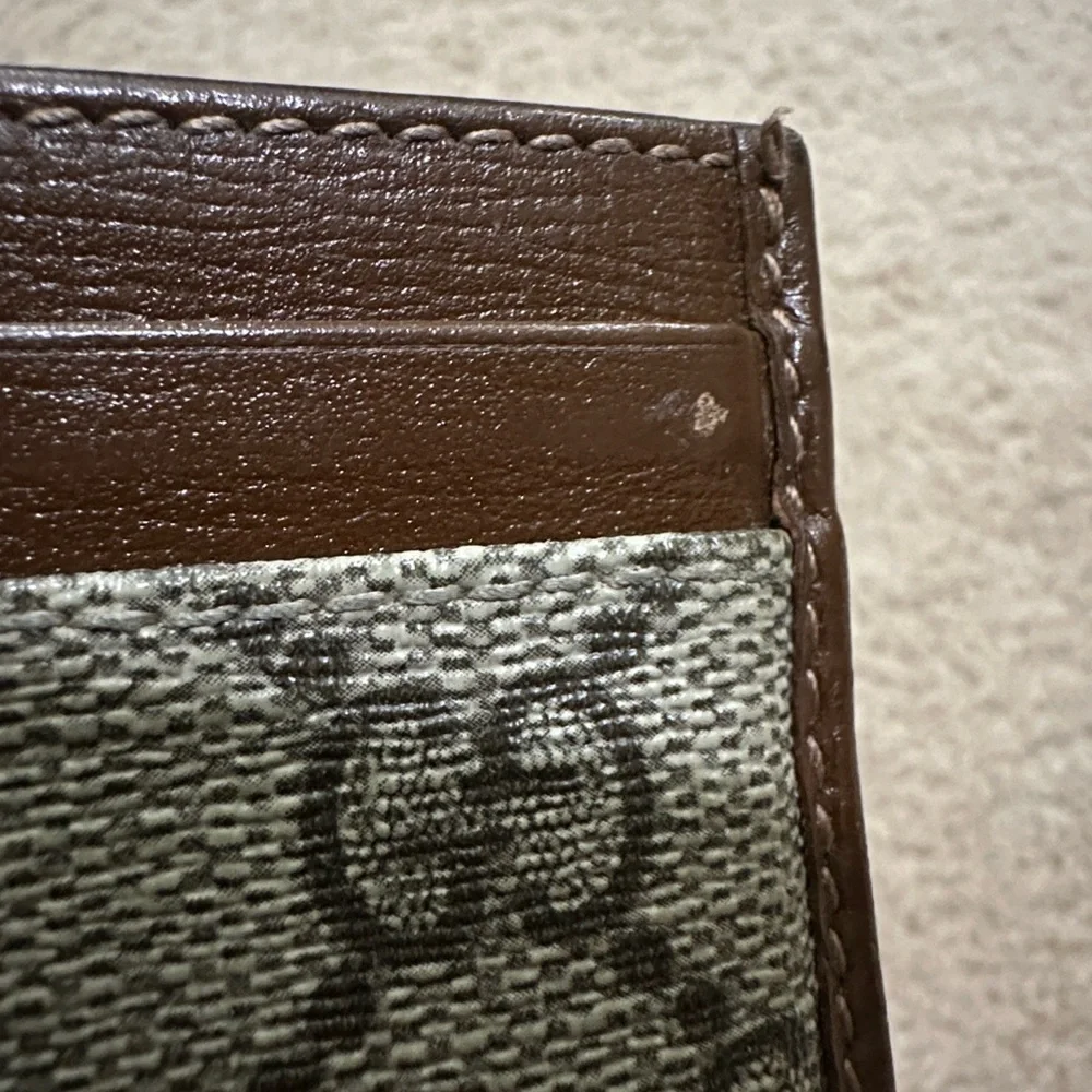 Gucci 678002 GG Supreme Business Card Holder Brown and Gray Monogram - Picture 5 of 8
